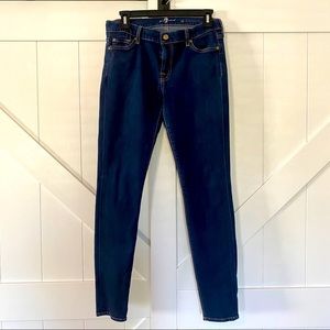 7 For All Mankind DARK DENIM Skinny Jeans …